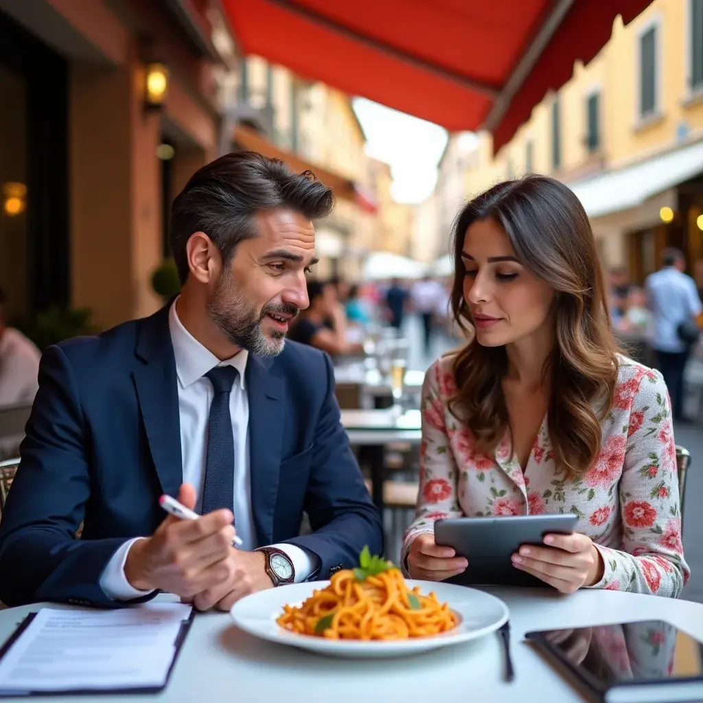 Consulenti di trasformazione aziendale in riunione strategica
